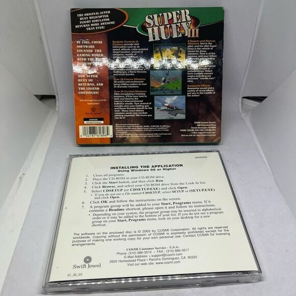 Super Huey 3 Windows XP Computer Compatible - PC CD-ROM 2000 - Picture 2 of 3